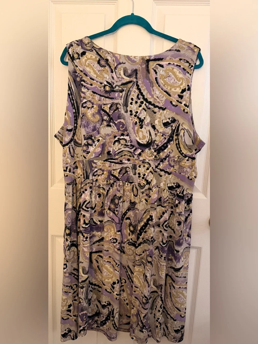 Michael Kors Sleeveless Paisley Empire Waist Dress Size X